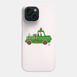 Green Fire Truck Phone Case