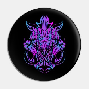 Neon Triboar Pin