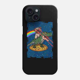 Pugstronauts: A Cosmic Adventure of Pizza, Dinosaurs, and Lazer Beams Phone Case