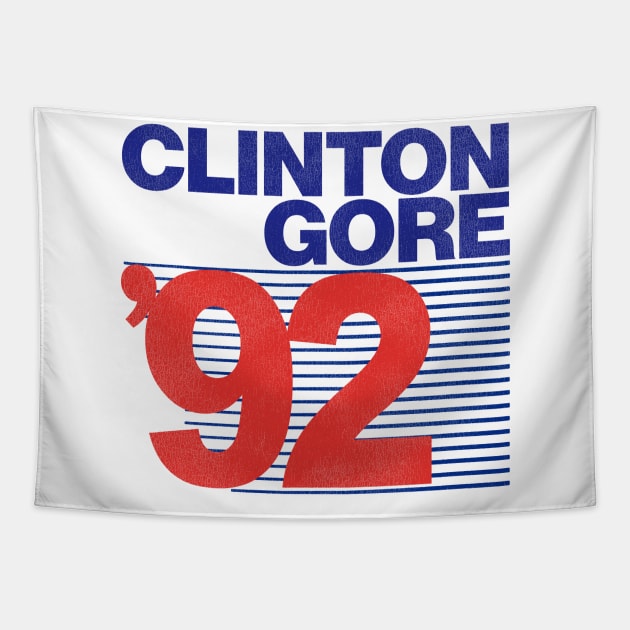 CLINTON GORE '92 Tapestry by darklordpug