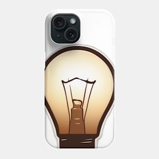 Light Bulb Brown Shadow Silhouette Anime Style Collection No. 423 Phone Case