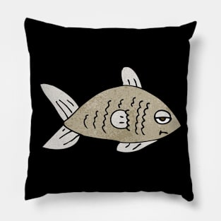 bored fish Pillow