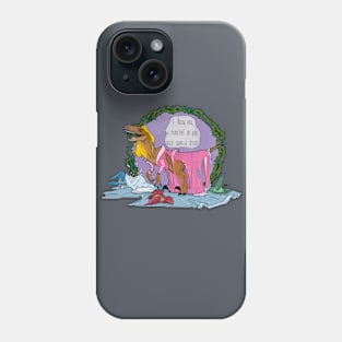 sleeping raptor Phone Case