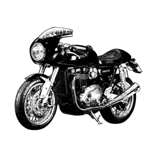 Thruxton R Cafe Racer Sketch Art T-Shirt