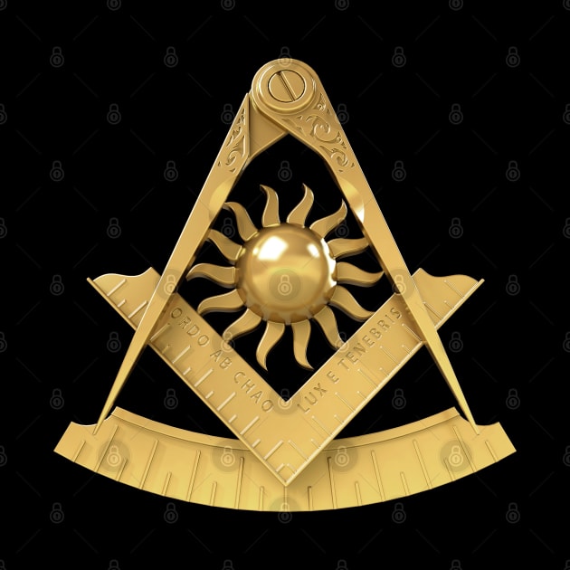 Past Master Gold Emblem Jewel Masonic Freemason by Master Mason Made