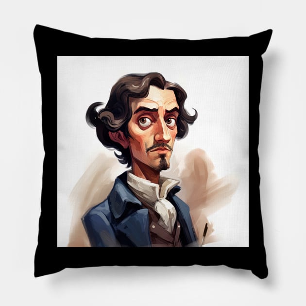 Eugène Delacroix Pillow by ComicsFactory