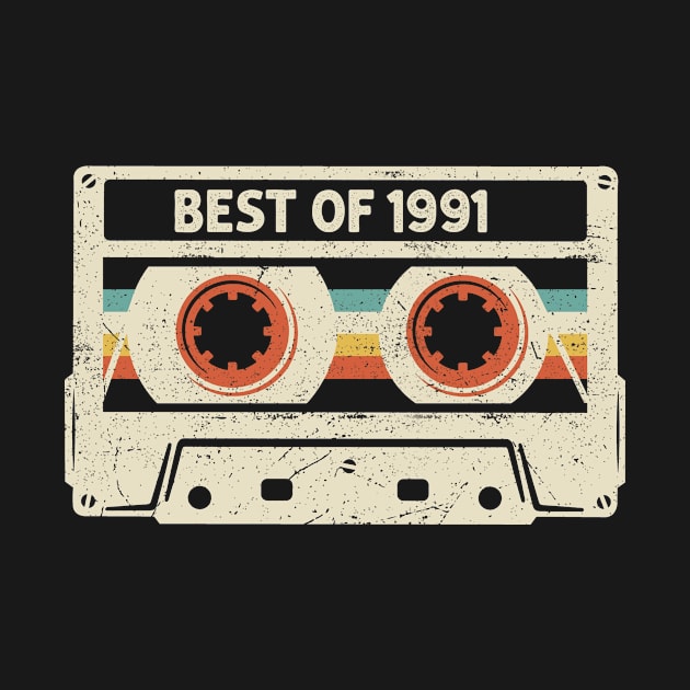 Vintage Cassette Tape Best of 1991 30 Years Old 30th Birthday Gift by MartaHoward