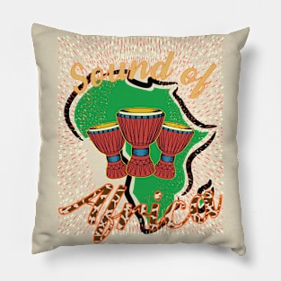 Sound of Africa and fell the serengeti Pillow