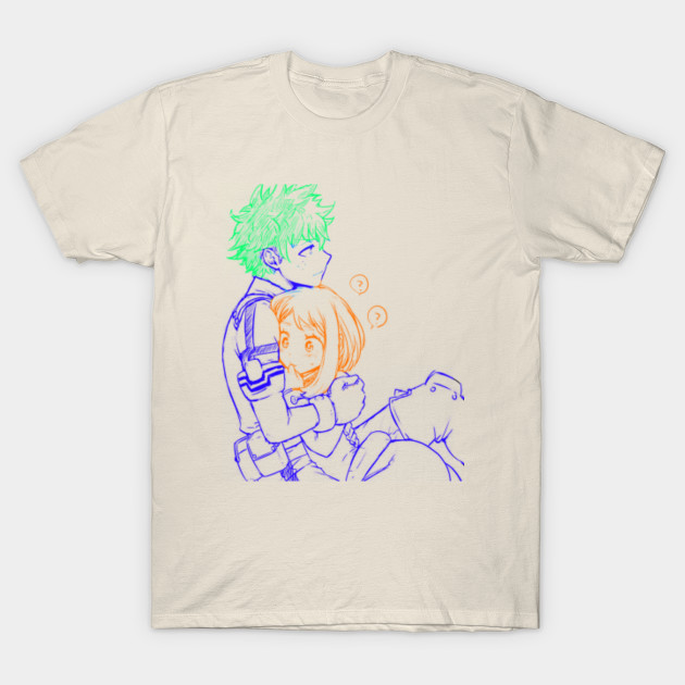 Midoriya X Uraraka Love Fan Art My Hero Academia Anime T Shirt