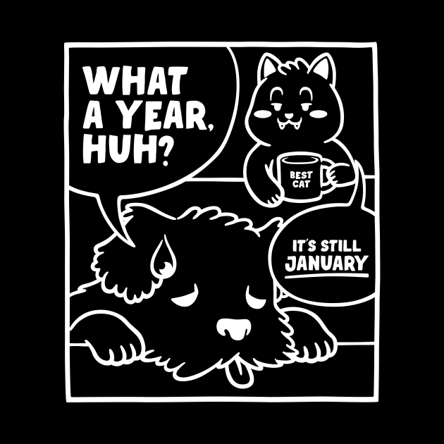 What a Year! It's January Dog and Cats by Tobe Fonseca by Tobe_Fonseca