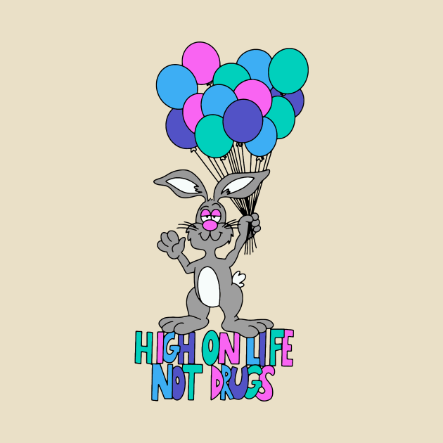 High On Life (Full Color) - Retro Styled Design by sombreroinc