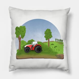 Tractor farming Pillow