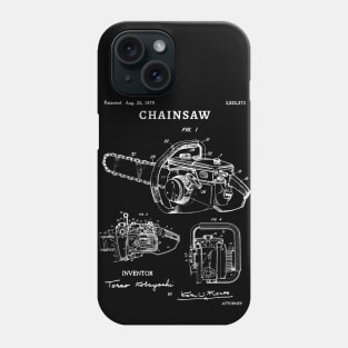 Chainsaw Patent Art 1970 Chainsaw lover gift Phone Case