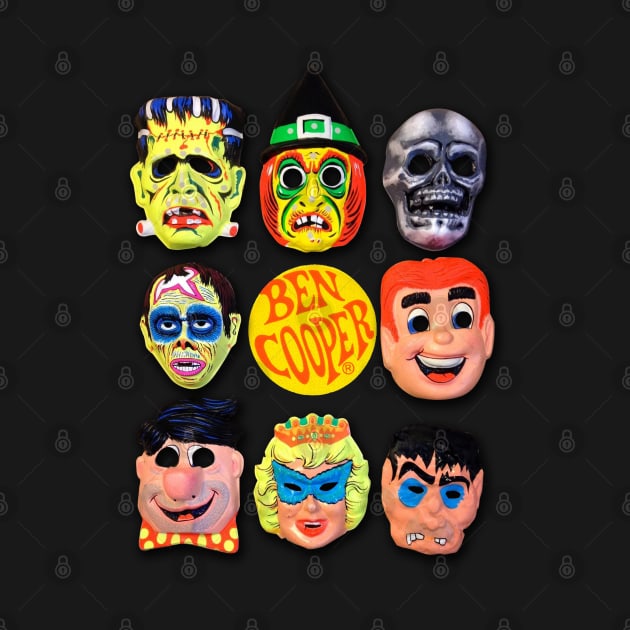 Vintage Ben Cooper Halloween Masks by offsetvinylfilm