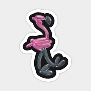 Balloon Animal - Flamingo Magnet