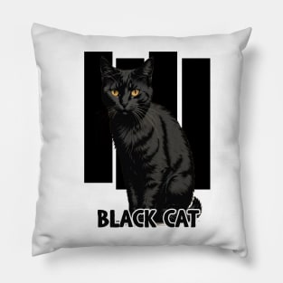 Black Cat Pillow