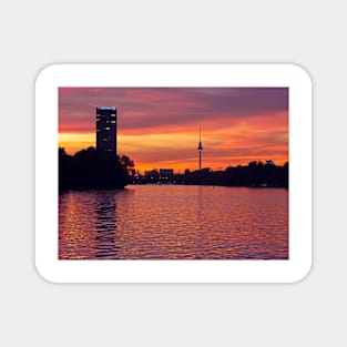 Sunset in Berlin, Germany Magnet