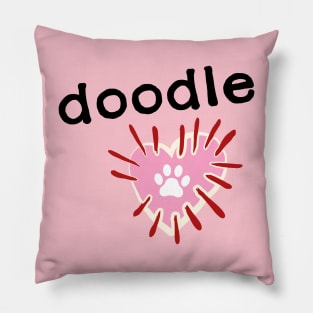 Doodle dog 1 Pillow