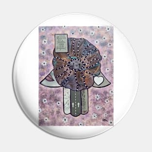 FRIENDSHIP BLOOMS Hamsa by Harriette Knight Pin