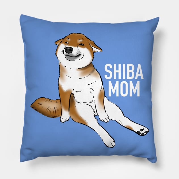 Shiba Inu Mom, Cute Shiba Inu, Shiba Inu Sitting Pillow by sockdogs