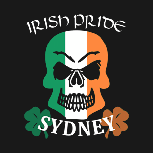 Saint Patrick's Day Sydney Irish American Shamrock Skull Pride T-Shirt