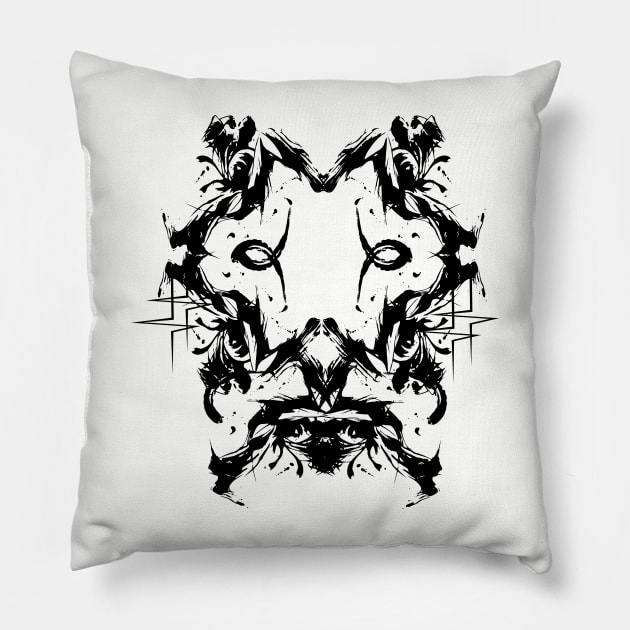 The face of war martial arts Pillow by jaml-12