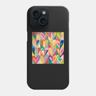 Love Rainbow Hearts Phone Case