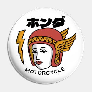 Red helmet Pin