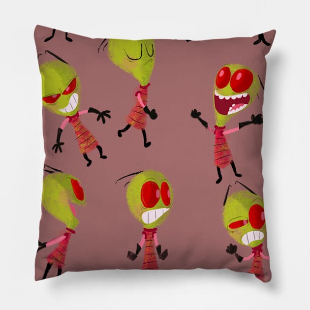 Invader Zim Pillow by davidpavon