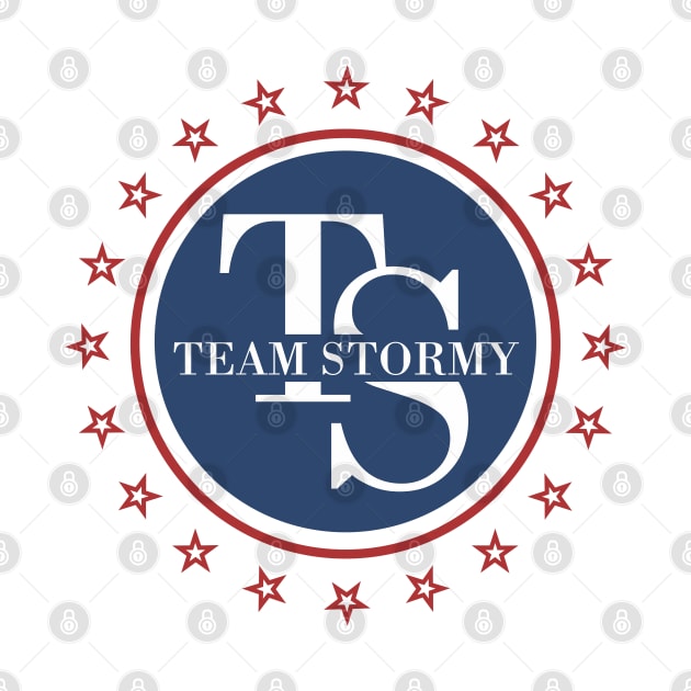 Team Stormy Daniels Blue Red Logo  I Am With Her by ZAZIZU