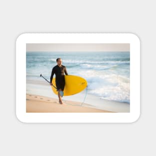 Man with his paddle board Magnet