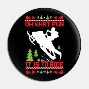 Fun Ride Snowmobiling Pin