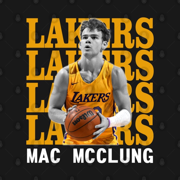 Los Angeles Lakers Mac McClung by Thejockandnerd