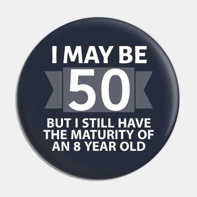 50th Birthday Pin by DB Teez and More