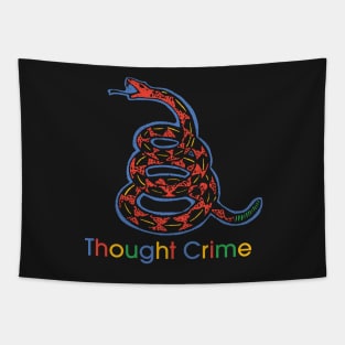 Big Tech Thought Crime Gadsden Snake Tapestry