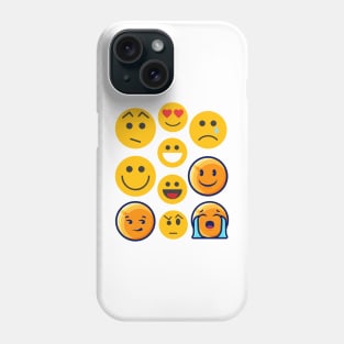 Smiley Emoji Gestures  Which Emoji Fits you Today? Phone Case