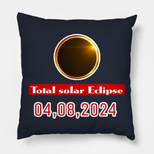 Pennsylvania State Erie PA USA Totality April 8, 2024 Total Solar Eclipse Pillow