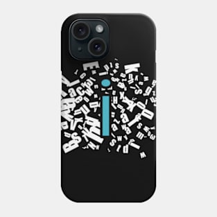 i letter T shirt Phone Case