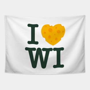 I Love Wisconsin - Green Bay Tapestry