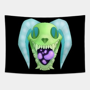 Skullyena Monster Tapestry