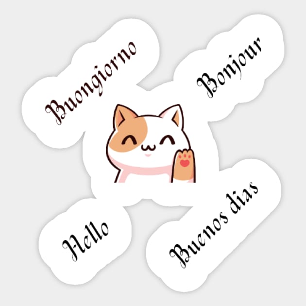 Copia de Bonjour, Buongiorno, Hola, Buenos días kawaii Copia de Bonjour, Buongiorno, Hola, Buenos días
