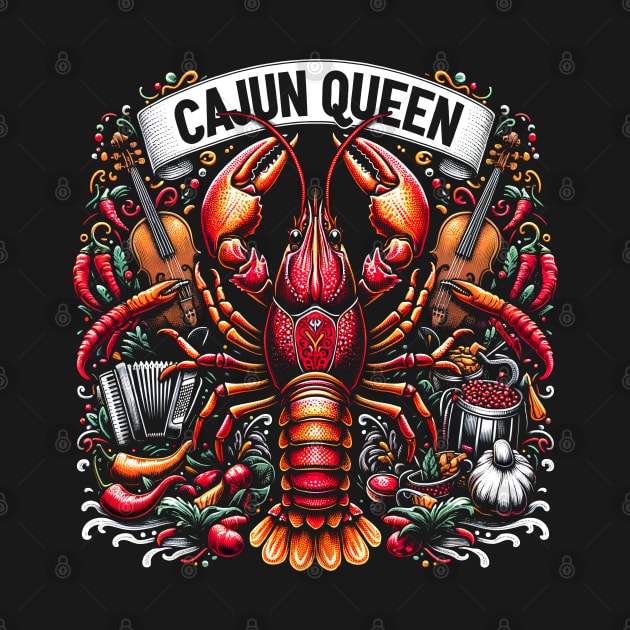 Cajun Queen Crawfish Boil Crawdaddy Mudbugs by E