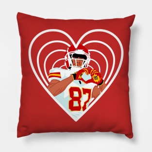 Travis Kelce Heart Pillow