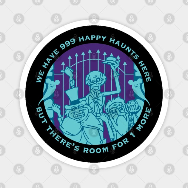 999 Happy Haunts Magnet by Erekyu