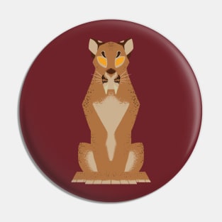 Minimalist Smilodon Pin