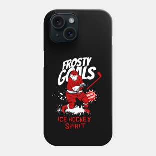 Ice hockey  Santa Claus Phone Case