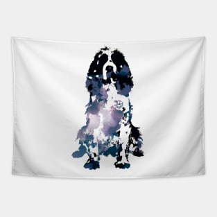 Springer Spaniel Dog Minimal Stencil Art Tapestry