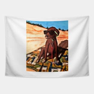 Mumford the Beach Dog Tapestry