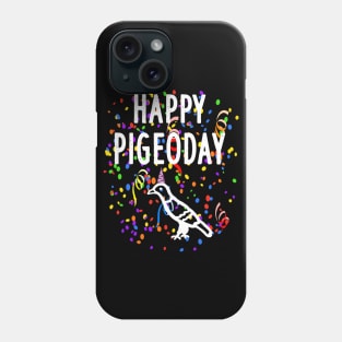 Happy pigeon day pigeon animal breeder motif forage Phone Case