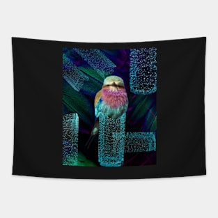 bird collage Tapestry